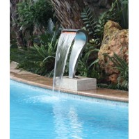 304 stainless steel led colour cascade swimming pool water fountain for indoor