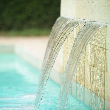 Most popular outdoor acrylic water cascade swimming pool spa waterfall